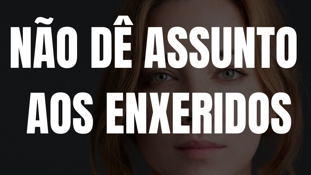 PARE DE DAR SATISFAÇÃO DA SUA VIDA