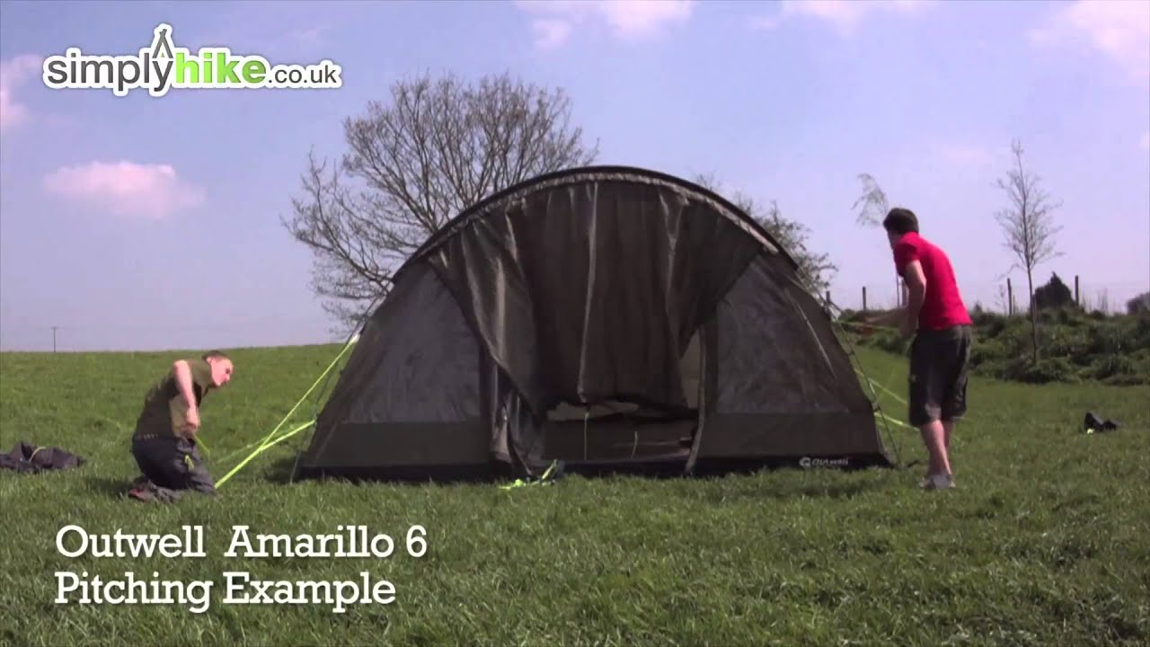 Outwell Amarillo 6 Pitching Example - www.simplyhike.co.uk