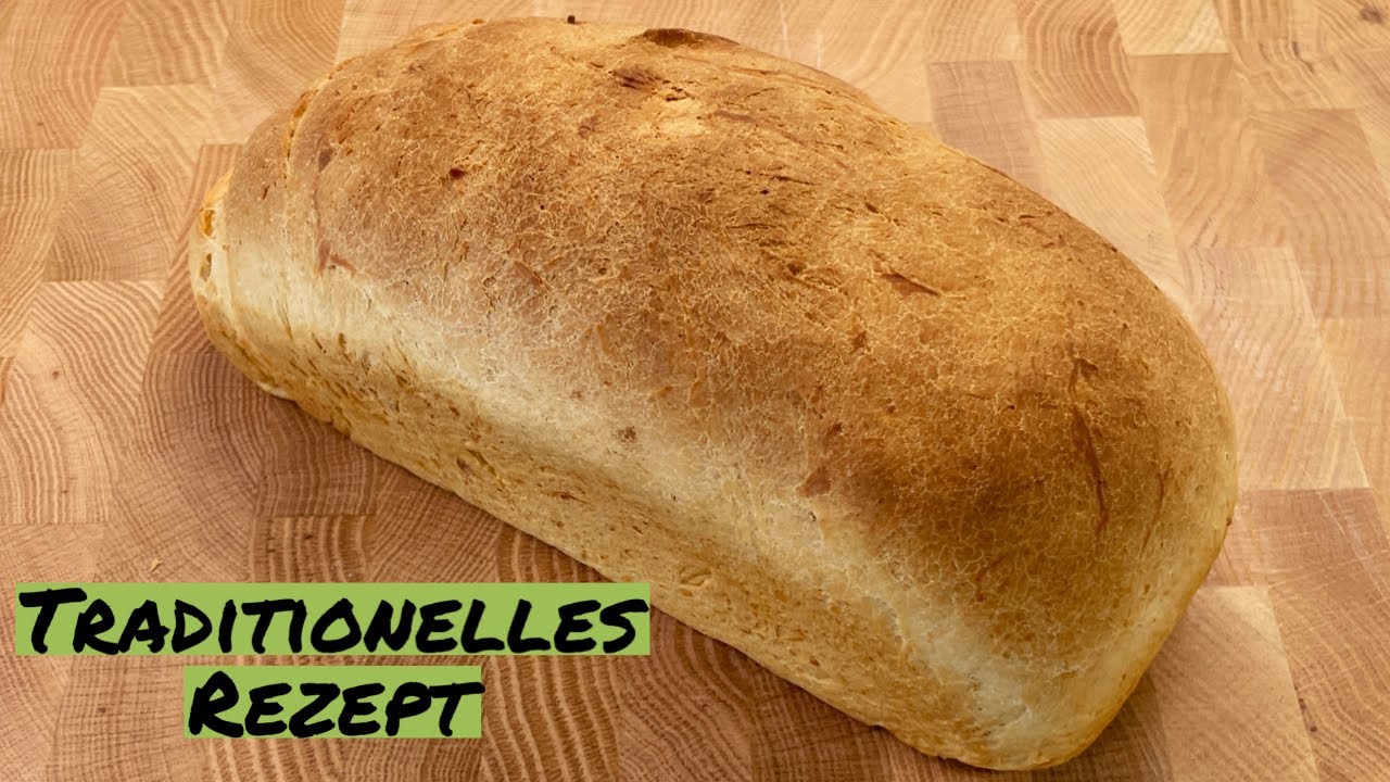 Einfaches Wei&szlig;brot nach deutschem Rezept selber backen. Im Kasten.
