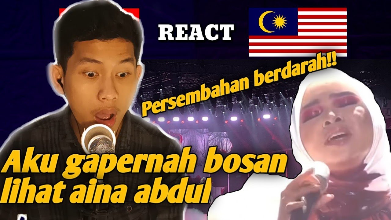 AINA ABDUL - SUMPAH #AJL34 || INDONESIA REACTION
