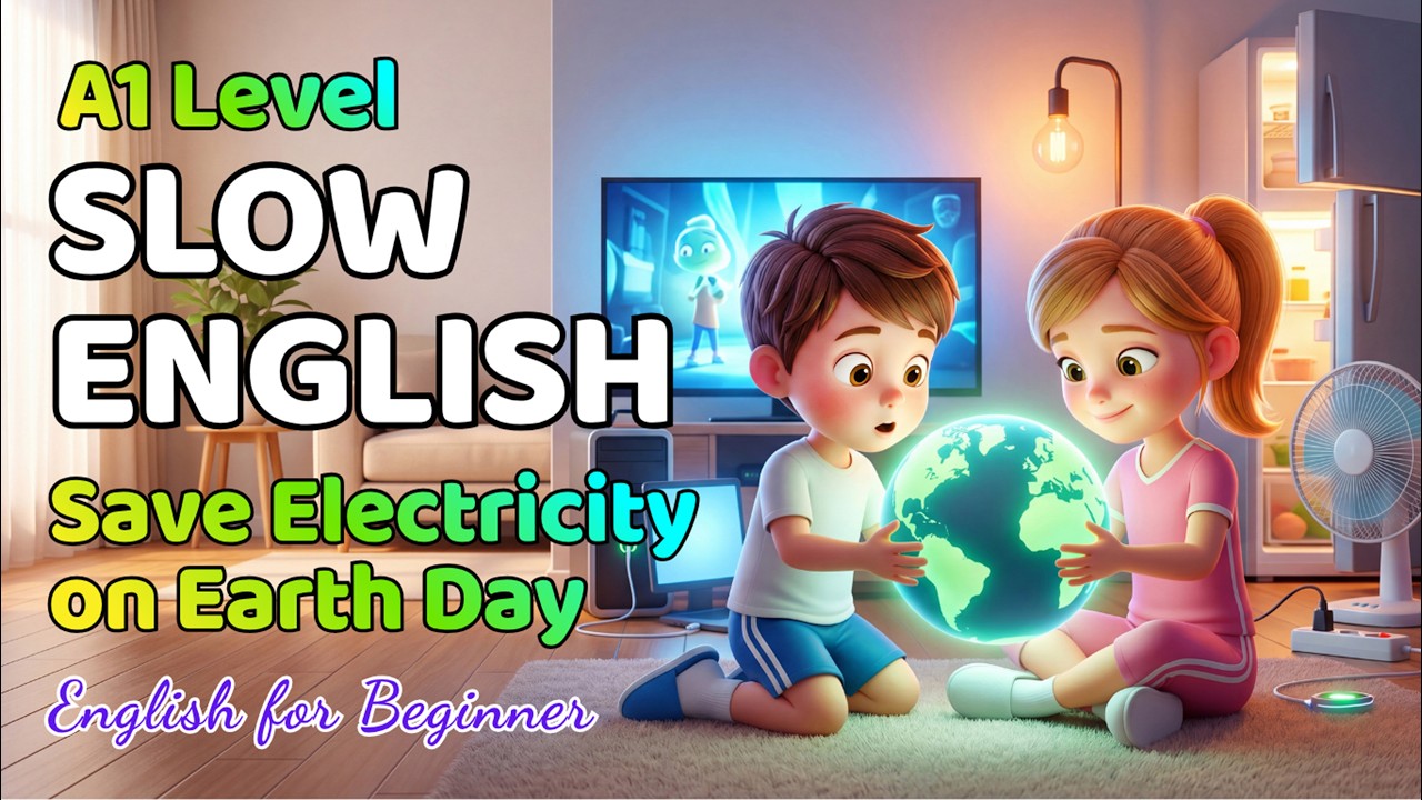 Don’t Waste Electricity | English Listening Practice for Beginners (A1 Level)