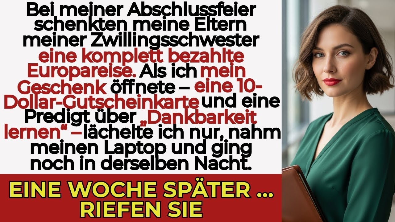 Meine Familie gab ihr 15.000 $ für Europa — und sagte: „Du brauchst doch nichts Besonderes.“