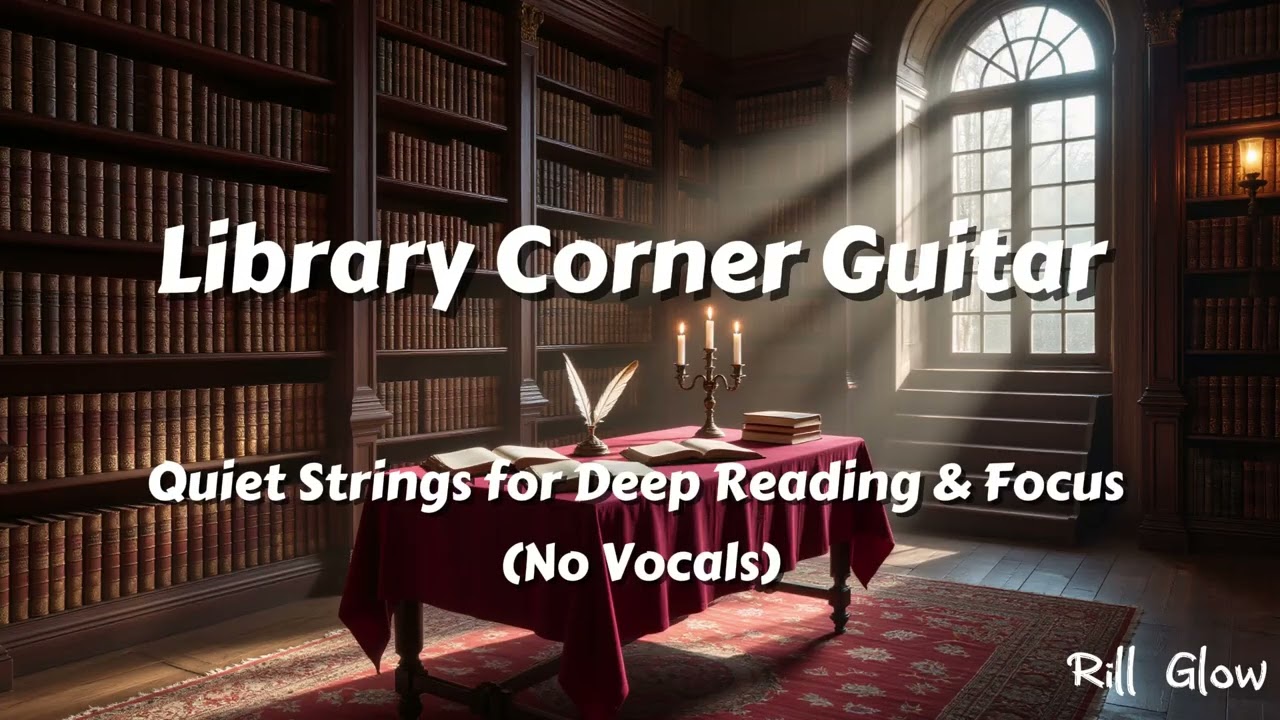 Library Corner Guitar: Quiet Strings for Deep Reading & Focus (No Vocals)