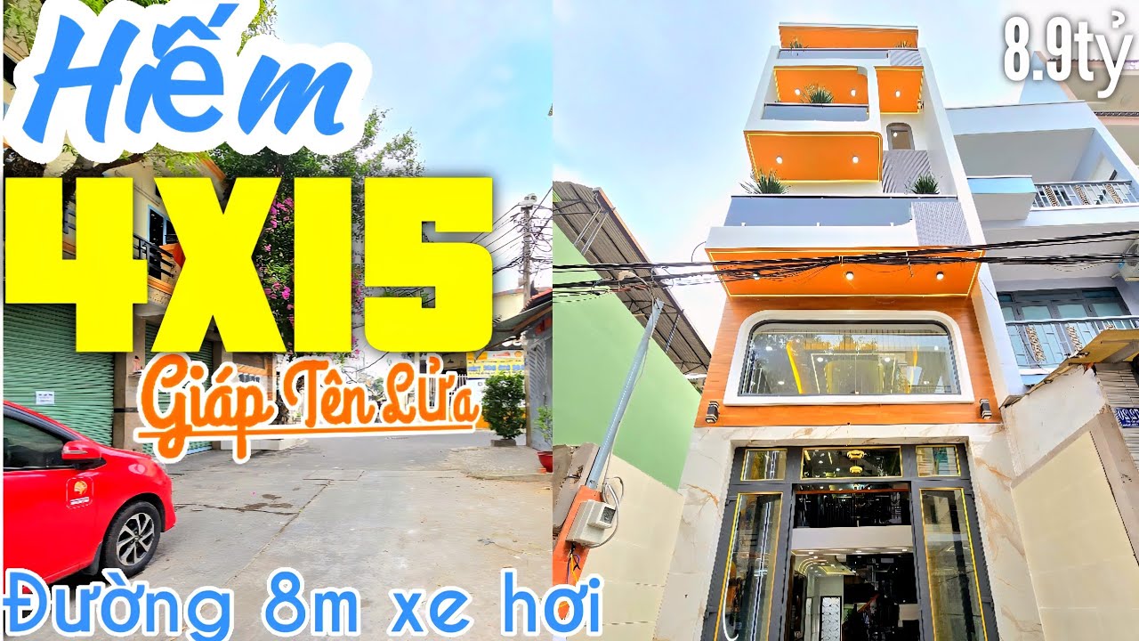 CHÍNH CHỦ bán nhà Bình Tân 57m² Hẻm xe hơi 8M, 5 phòng | Bình Trị Đông Giáp Tên Lửa, sổ riêng