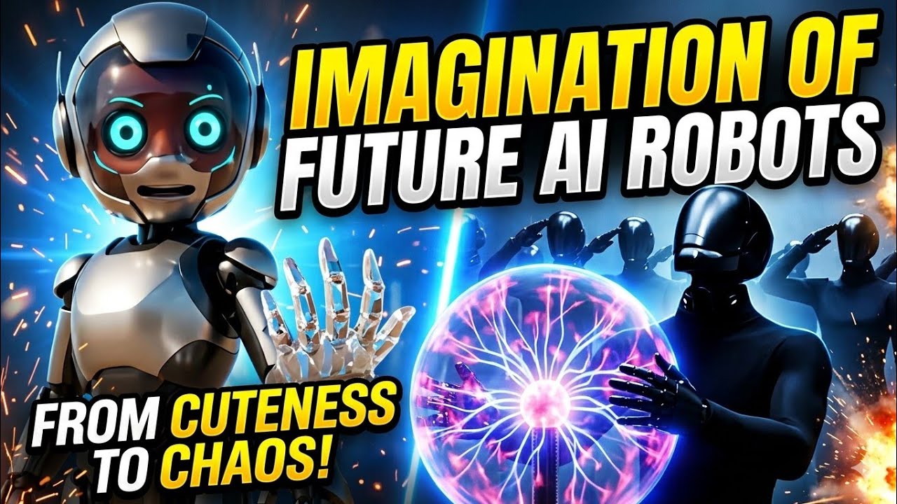 Imagination of future AI robots 