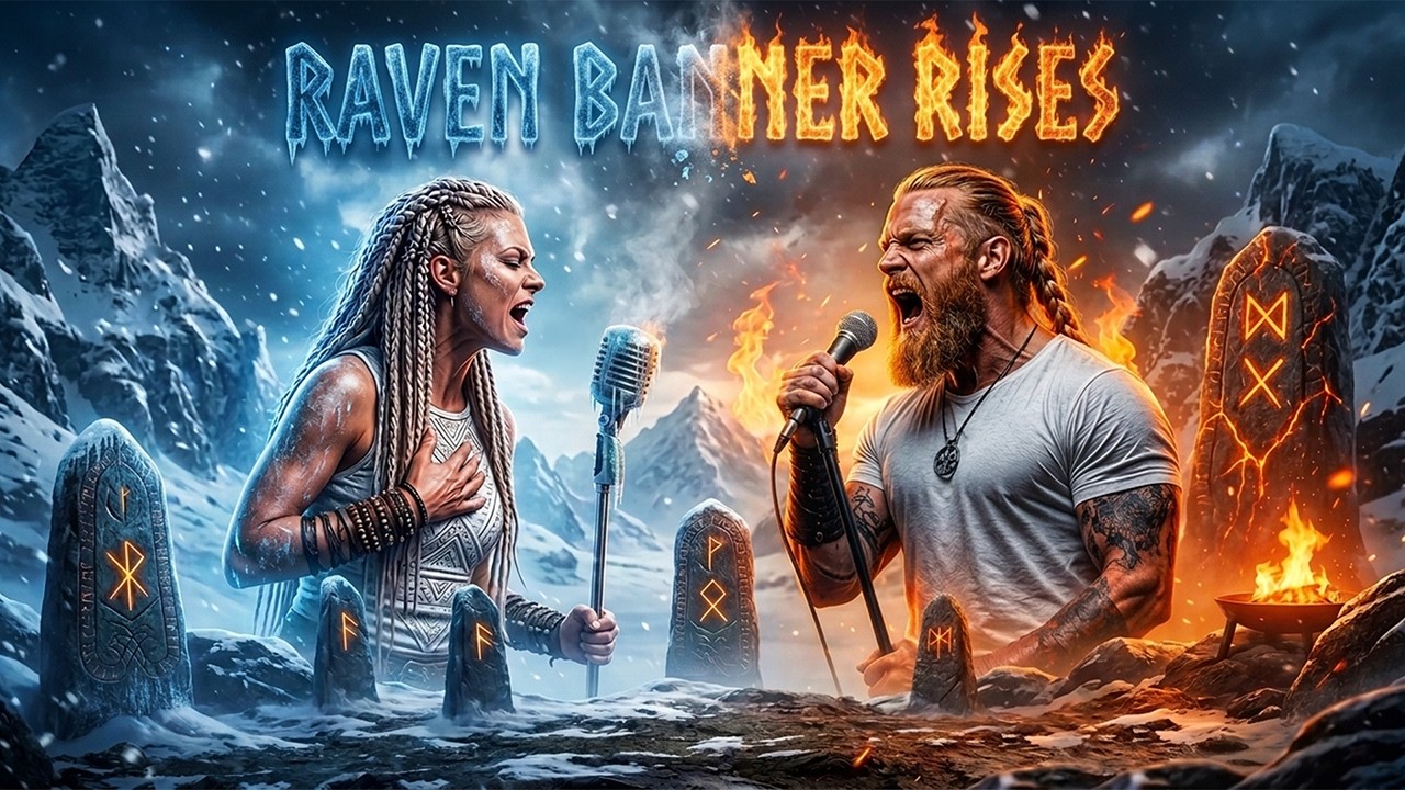 RAVEN BANNER RISES 🔥⚔️ RAVEN BORN | EPIC VIKING RAP | VIKING SONG | VIKING DUET 🔥