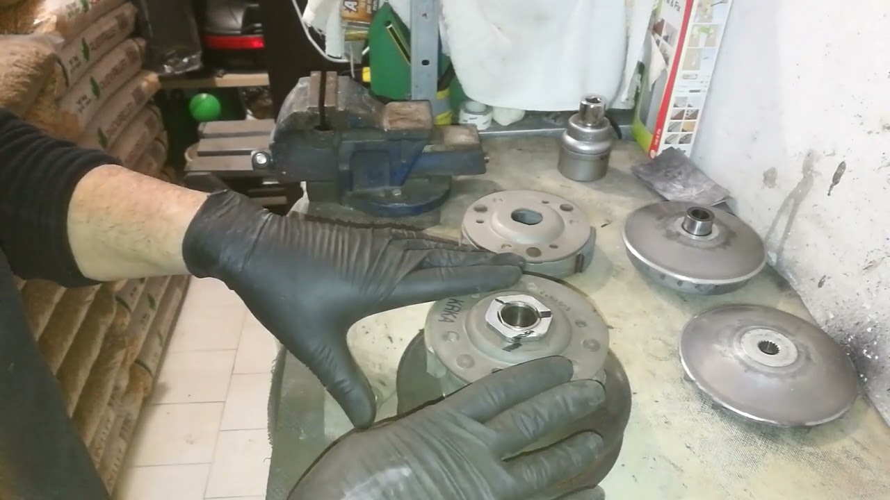 cambio frizione, rulli e cinghia su SH 150