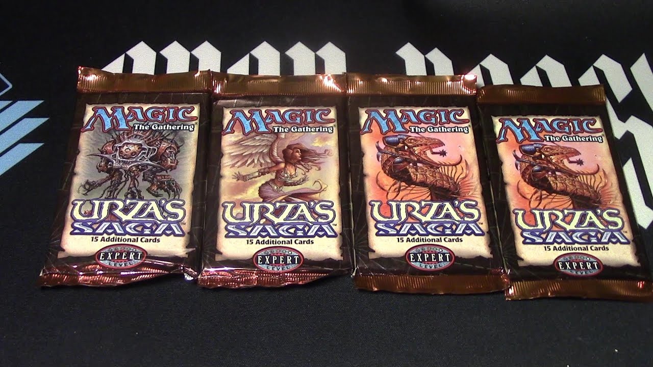 MTG Urza's Saga 4 Booster Opened! Woot Did we win or loose? Opening is always priceless either way!