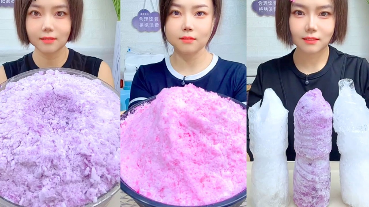 Homemade Traditional Chinese Ice Eating Show #63