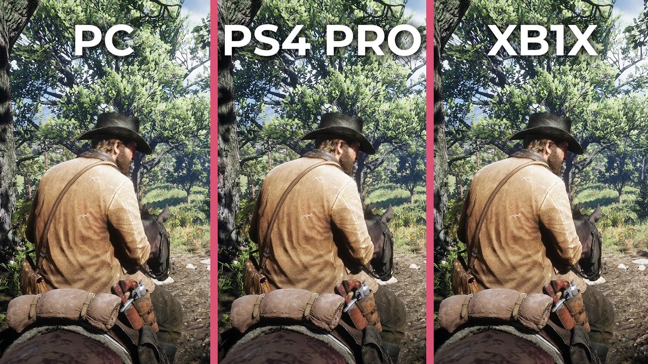 Red Dead Redemption 2 &ndash; PC 4K Max vs. PS4 Pro vs. Xbox One X Graphics Comparison