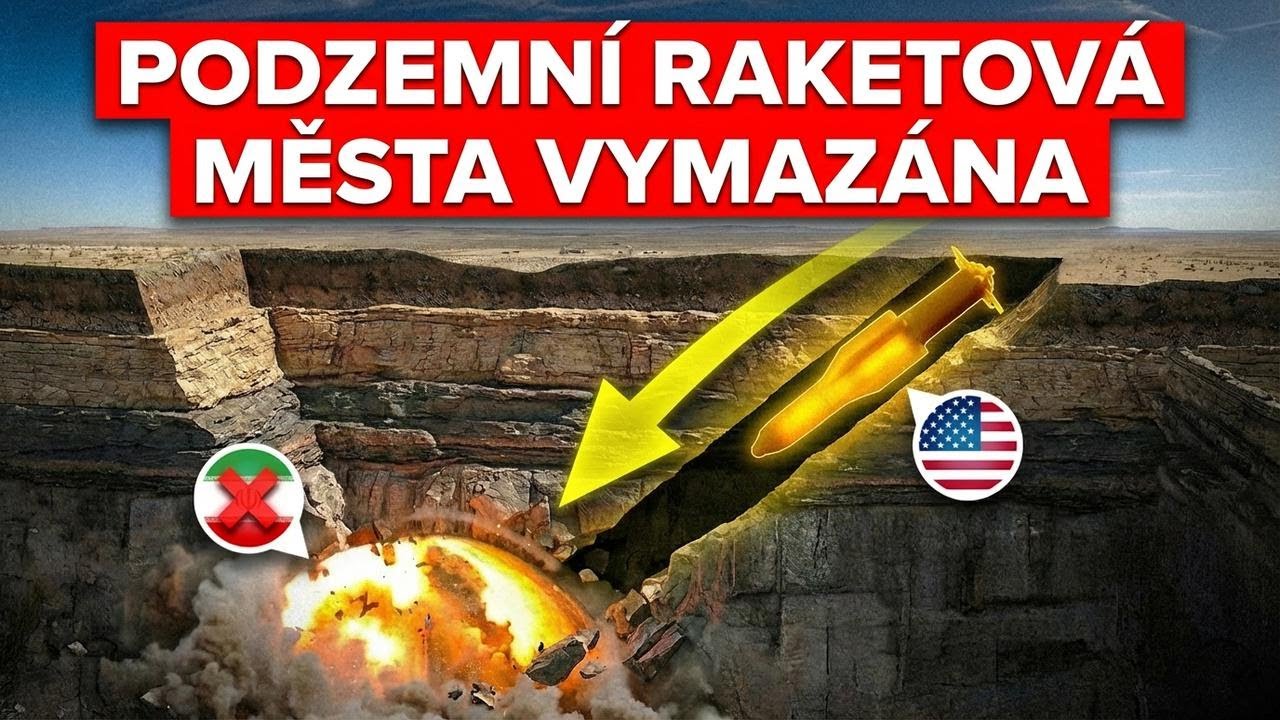 USA zničily tajné íránské bunkry – nezastavitelné protibunkrové bomby je srovnaly se zemí!