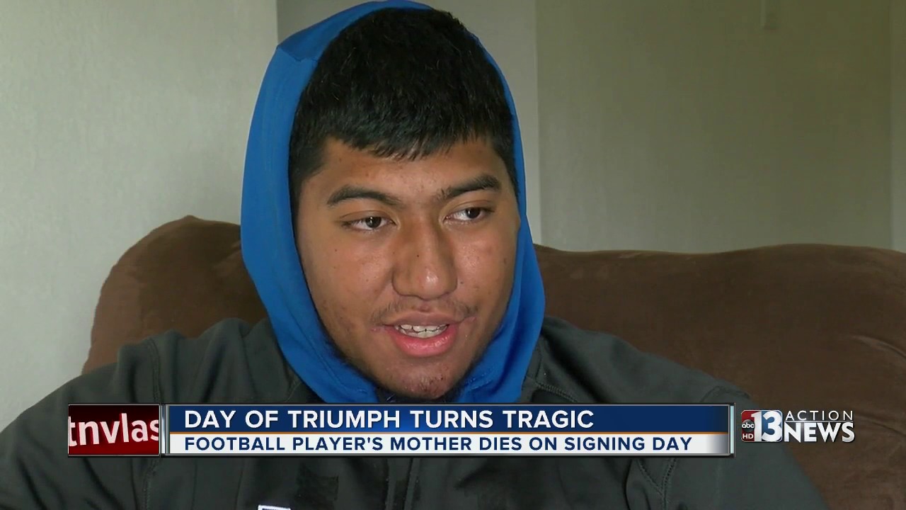 Desert Pines football player's mom dies hours after Division 1 college commitment
