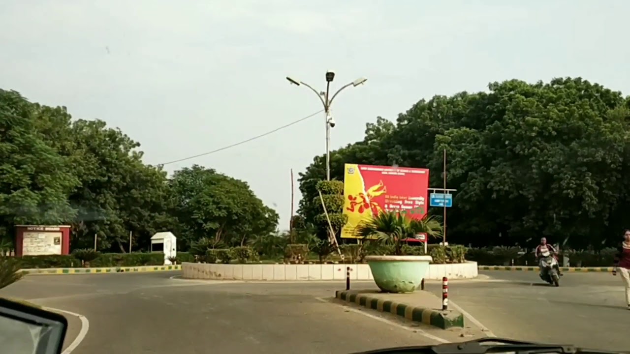 Driving inside GJU Campus in 1 Minute (Fast Video)