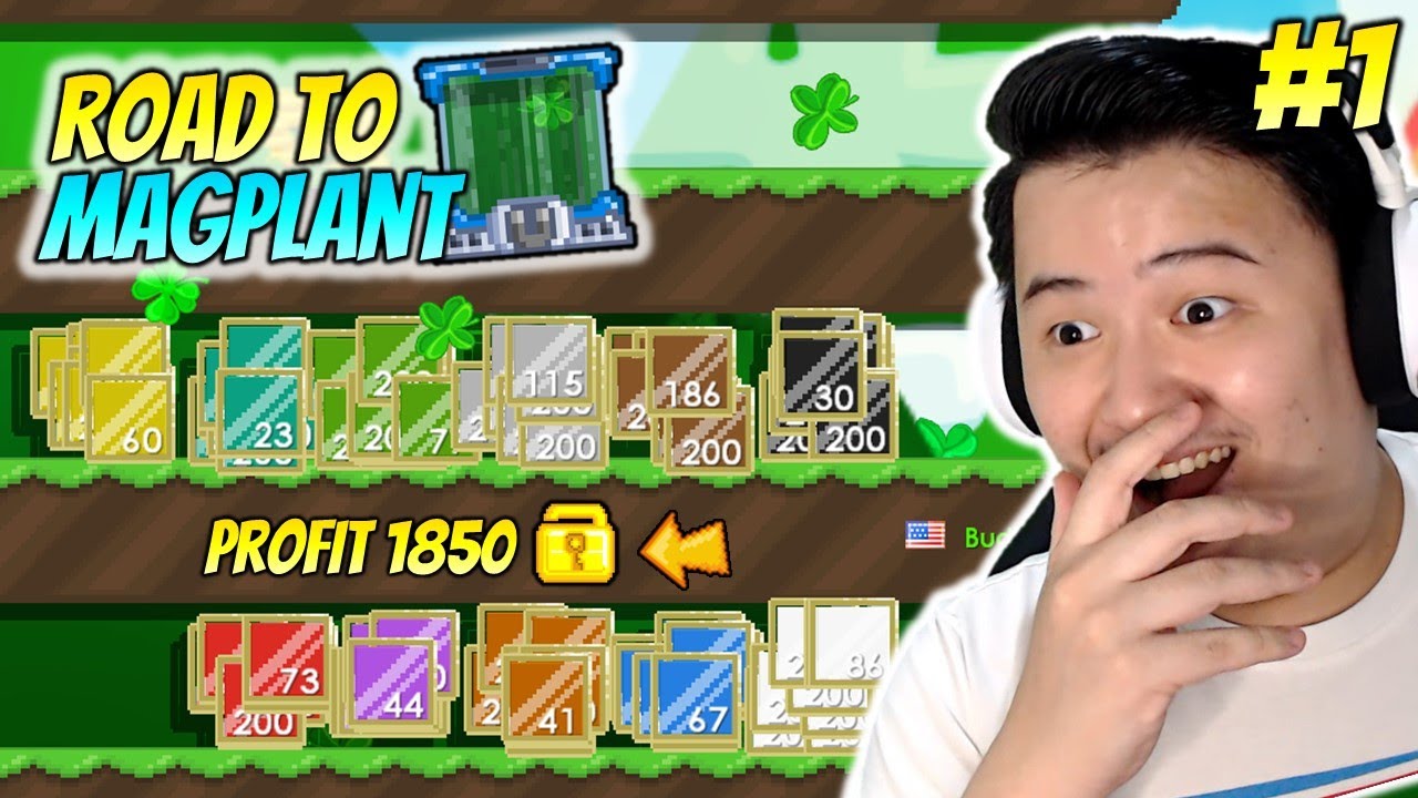 Waktunya Mencoba PROFIT Baru!! Road to Magplant #1 - Growtopia Profit 2022 | GRZYZ GT