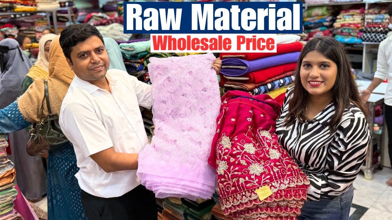 Raw Material Wholesale Price From Shree Vastralaya in Kolkata Barabazar | Cotton/ Chinon/ Tissue