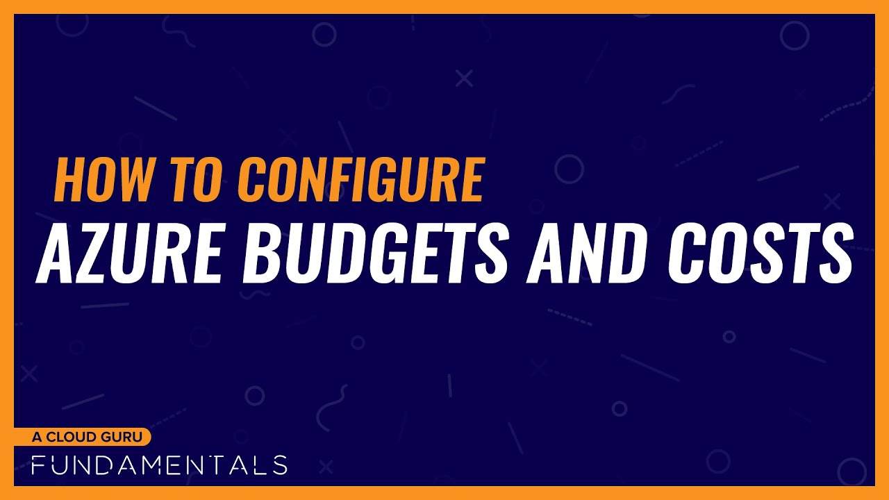How to configure Azure budgets and costs alerts