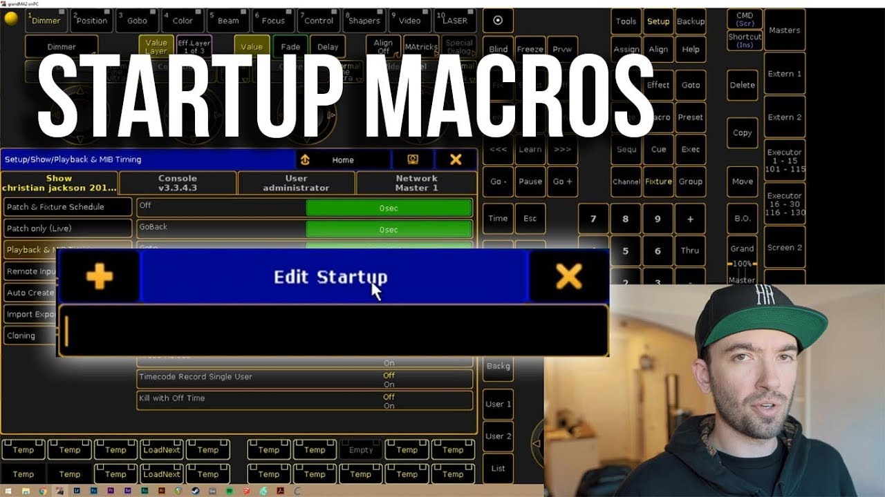 MA2 Startup Macros - How and Why
