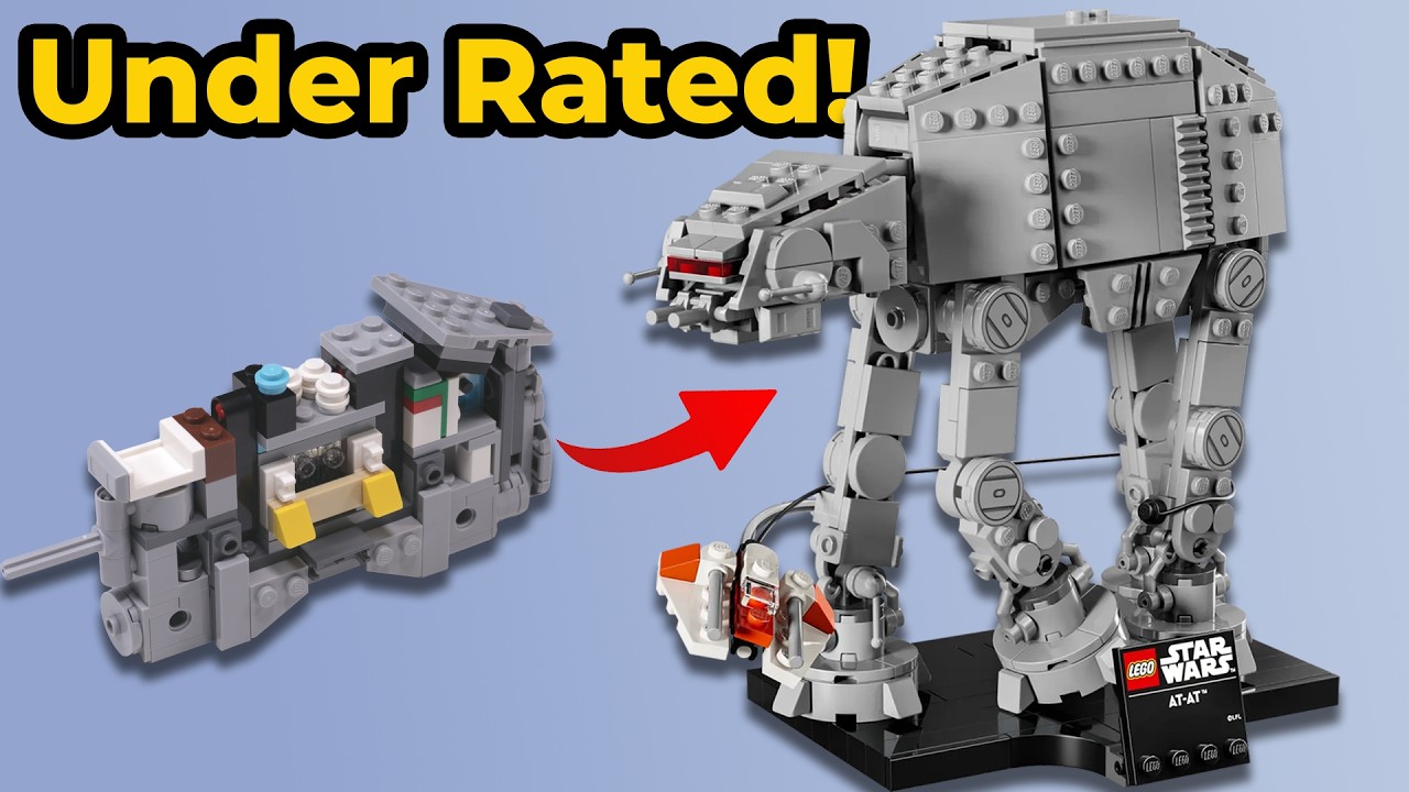 Don't overlook the LEGO Midi-scale AT-AT!  | Stop Motion Build & Review