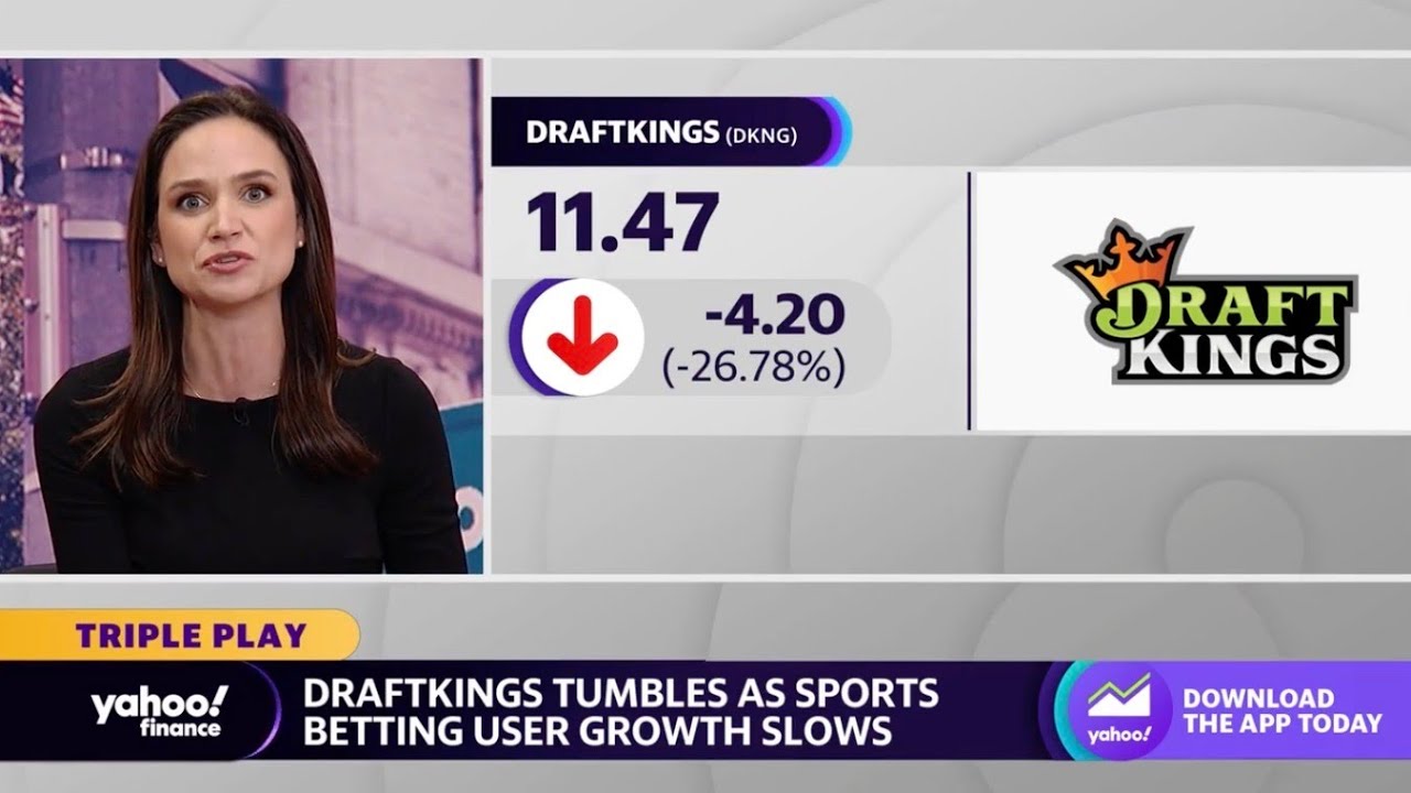 DraftKings sink as sports better user growth under goes a slowdown