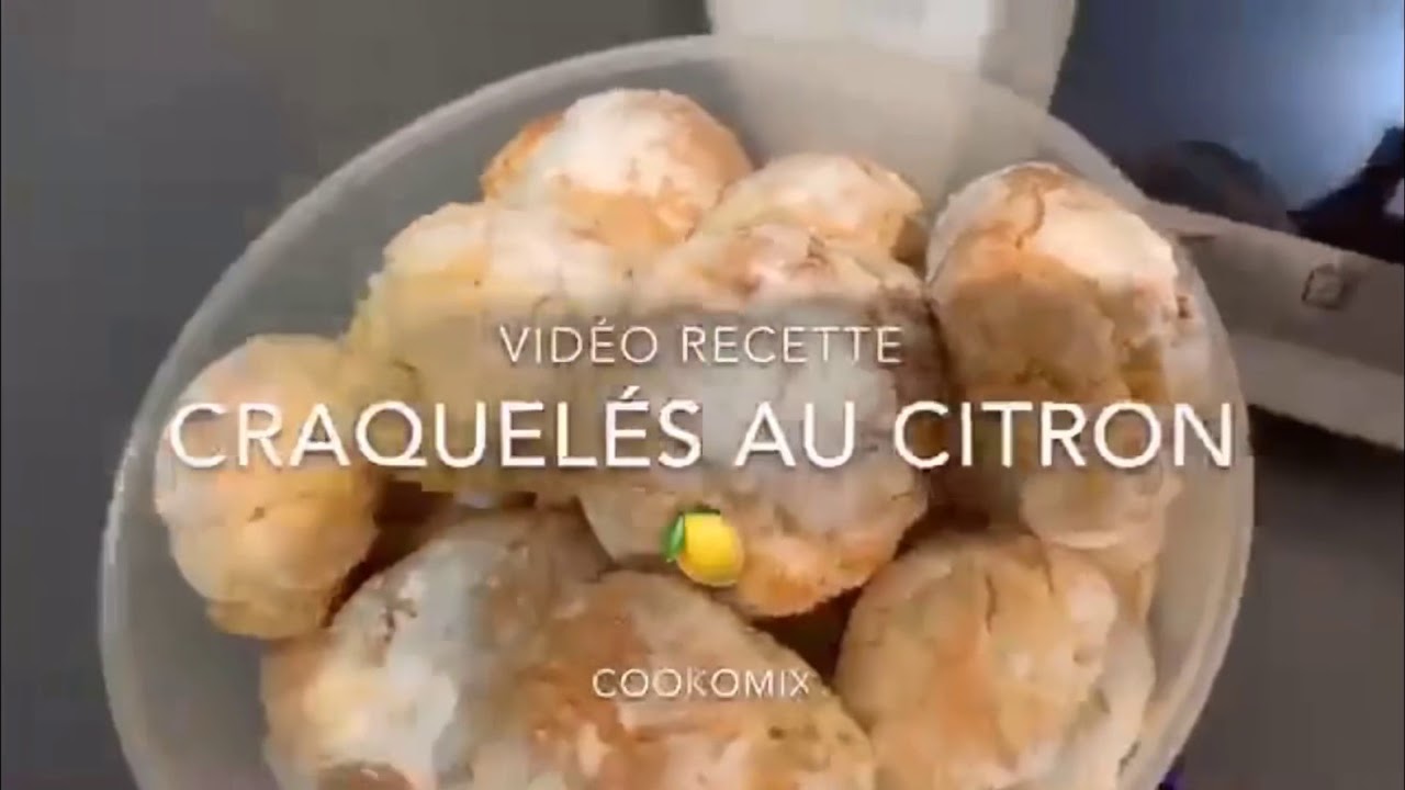 Craquelés citron au THERMOMIX