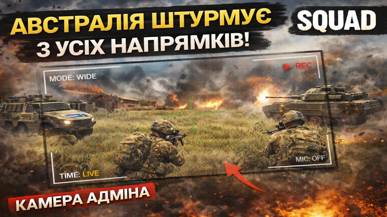 Австралія штурмує з УСІХ НАПРЯМКІВ | SQUAD Камера Адміна