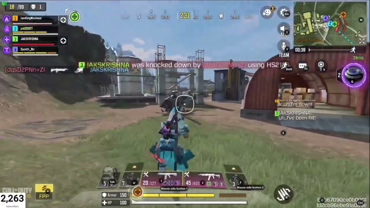 Hacker in streamer id Codm | Aim Bot & Speed Hack CODM | Hacker execution teammate #codm