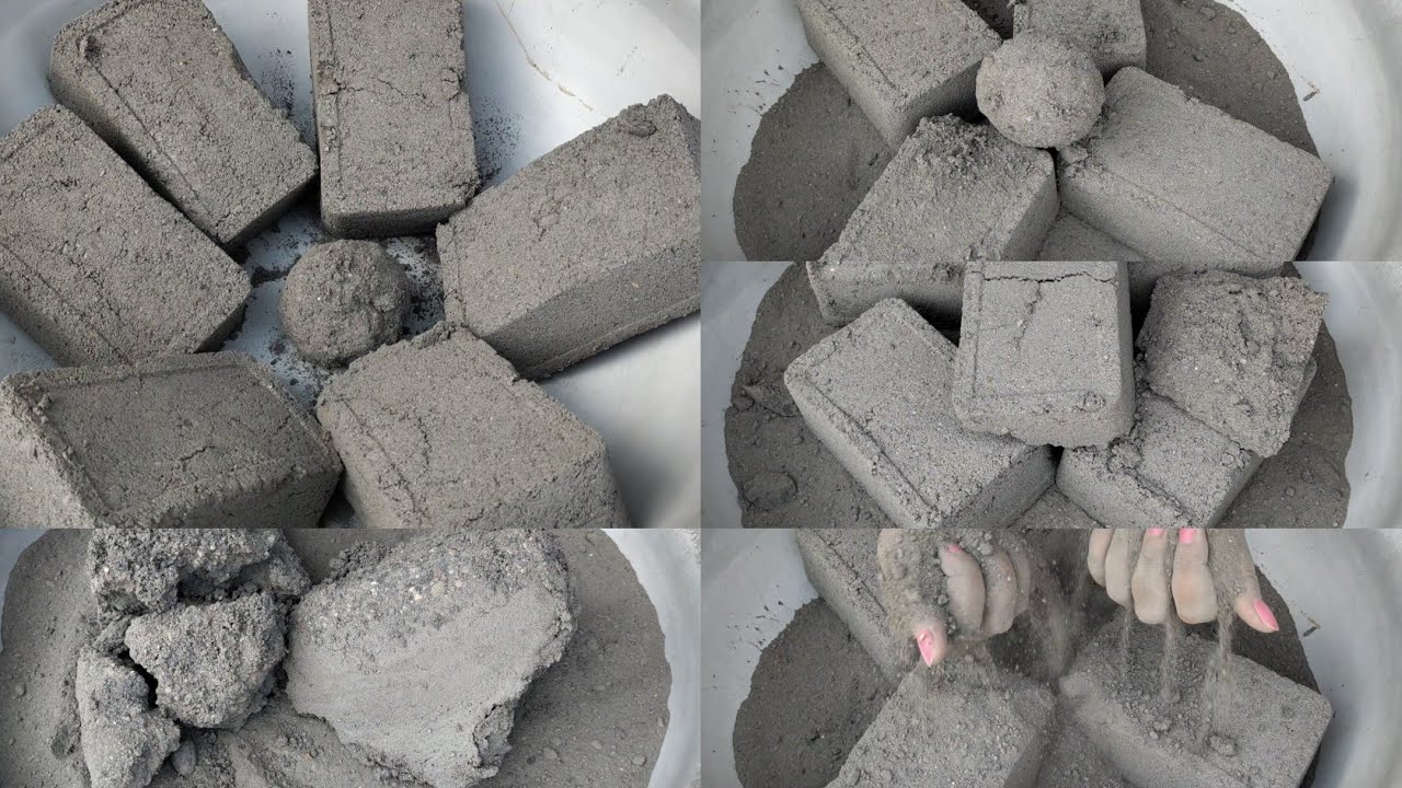 Asmr - Gritty crunchy charcoalashes+ sand full dry crumbling