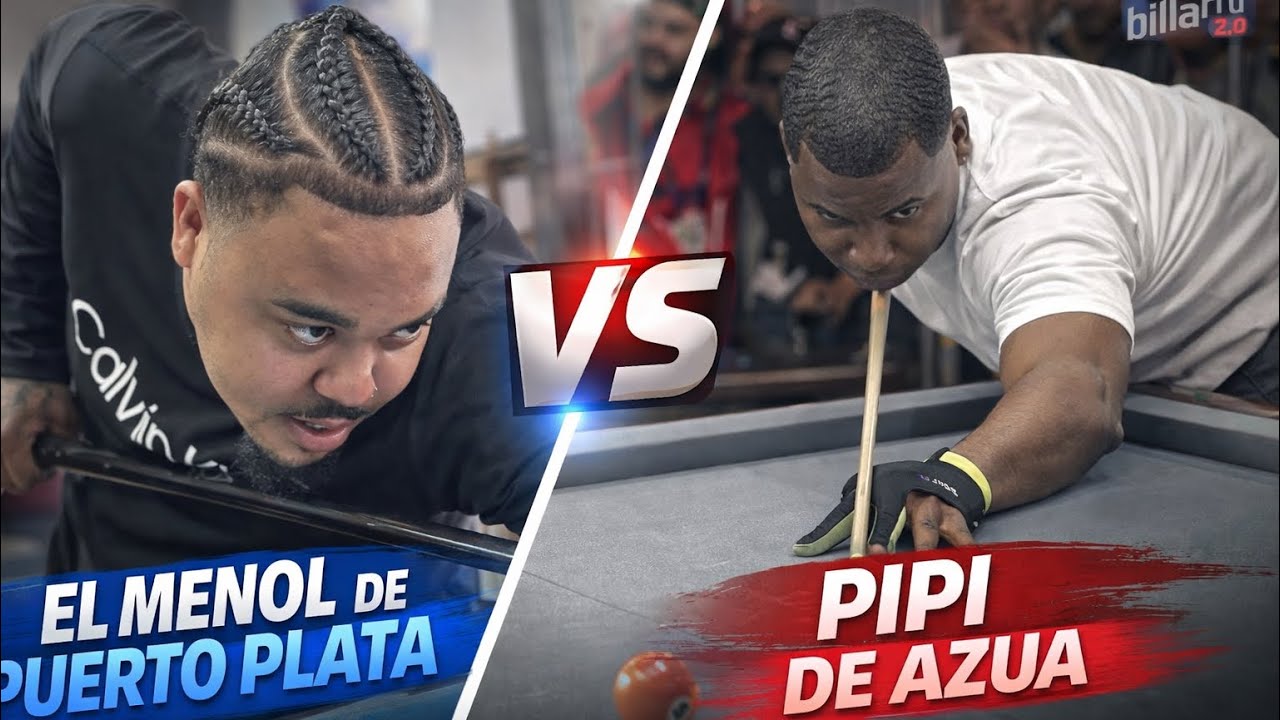 juego de billar en República Dominicana- pipi de azua vs el menor de puerto plata 10 ball 30 mil 