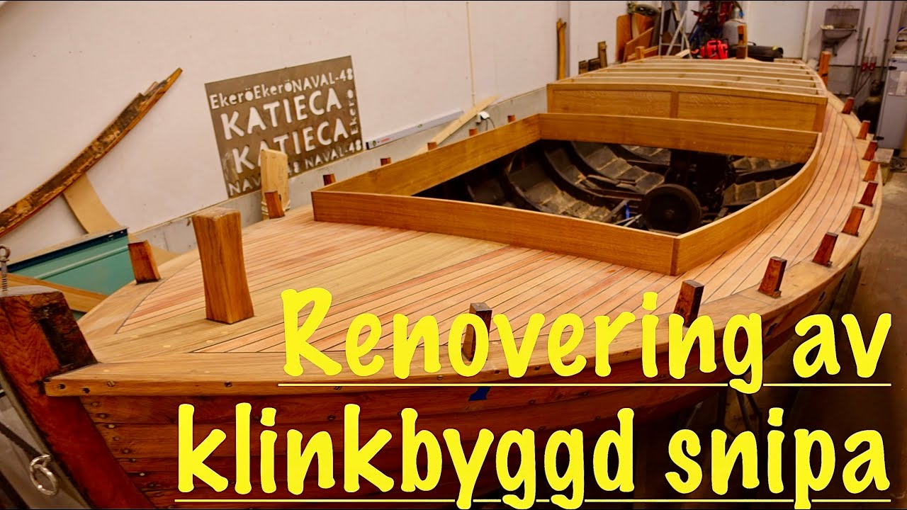 Båtbyggar måndag -  renovering av klinkbyggd träsnipa