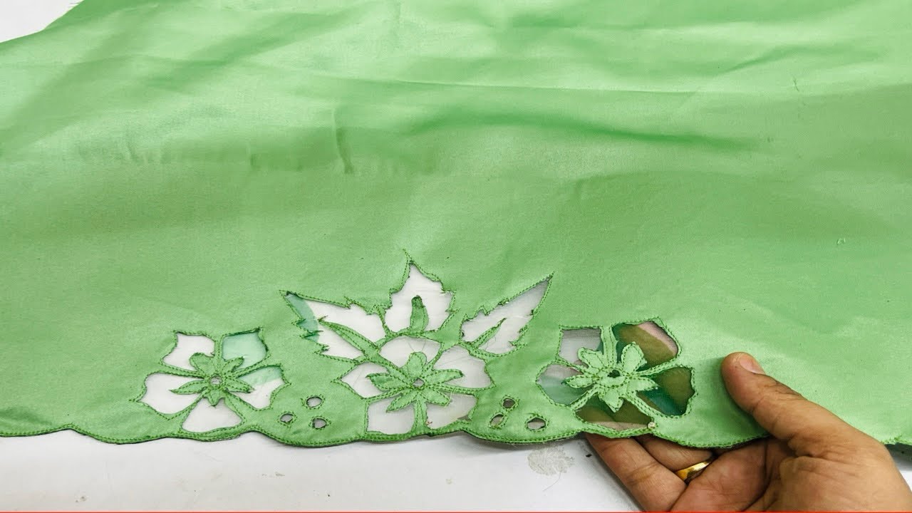 Sleeve Design with organza fabric/ Baju ke design astin design