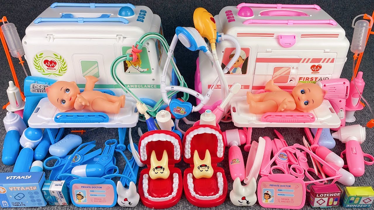 7 Minutes Satisfying with Unboxing Ambulances  Toys Set Review Toys | ASMR 