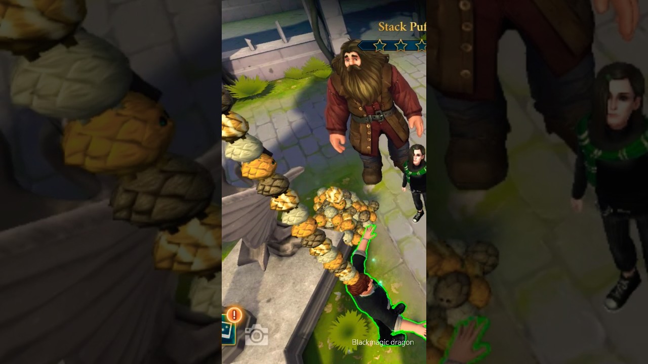 Pumpkins tower on Barnaby lee #hogwarts #slytherin #hogwartsmystery #youtubeshorts #pets #cute