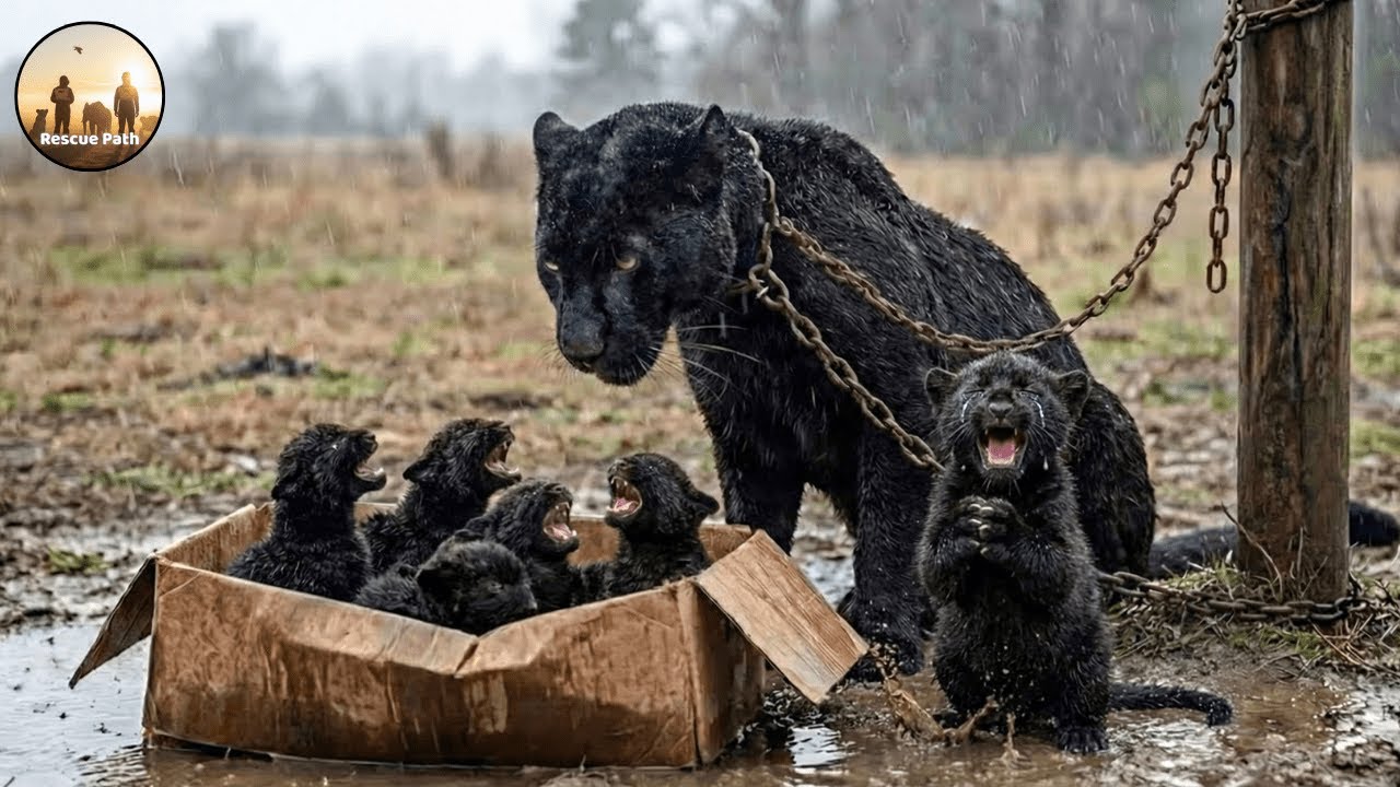 Animal Rescue Brave Ranger Saves Orphaned Black Panther Cubs in Storm #138