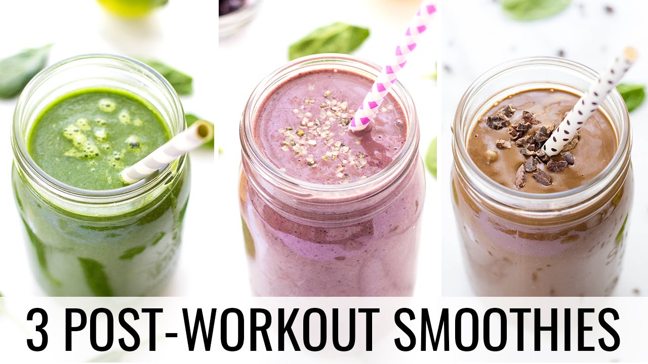 3 Post-Workout Smoothies | HEALTHY + VEGAN