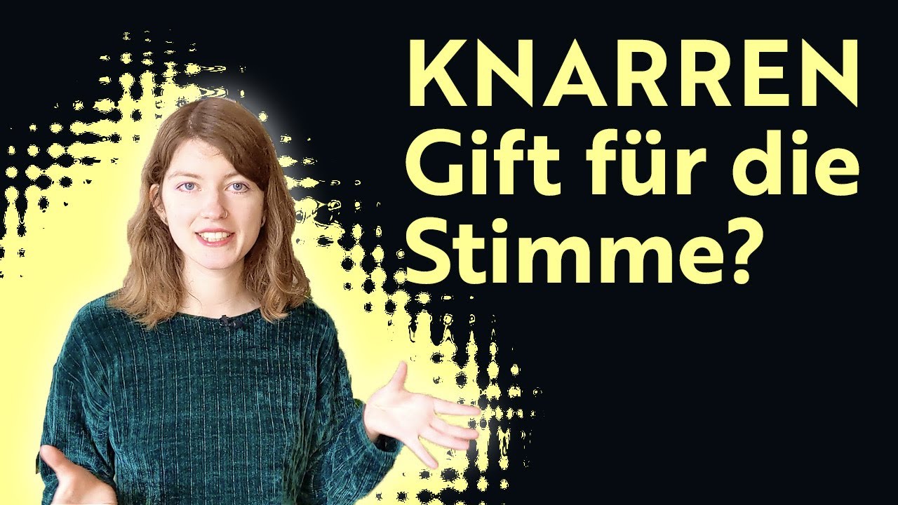Wie du eine klare und angenehme Stimme bekommst | Knarren loswerden