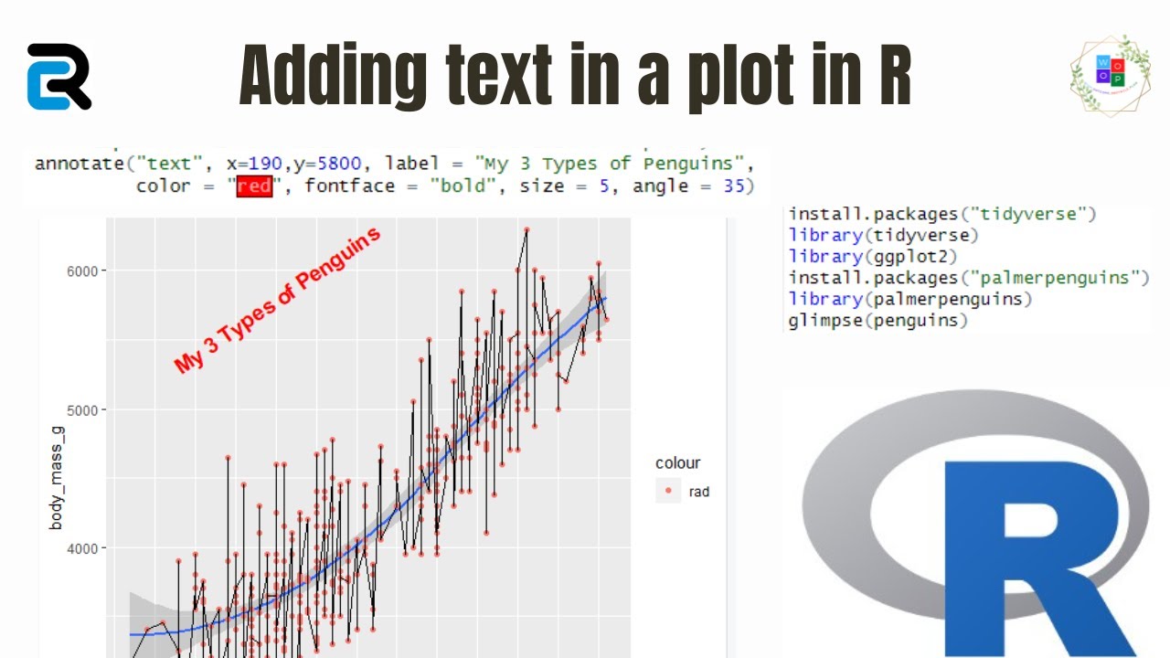 How to add a text in a Plot using Annotation Function in R?