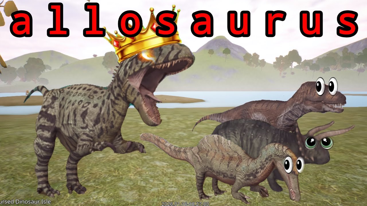 Allosaurus 🦖 VS Sandbox mod 🤯 | The cursed isle 🦕🦖 | Gameplay 