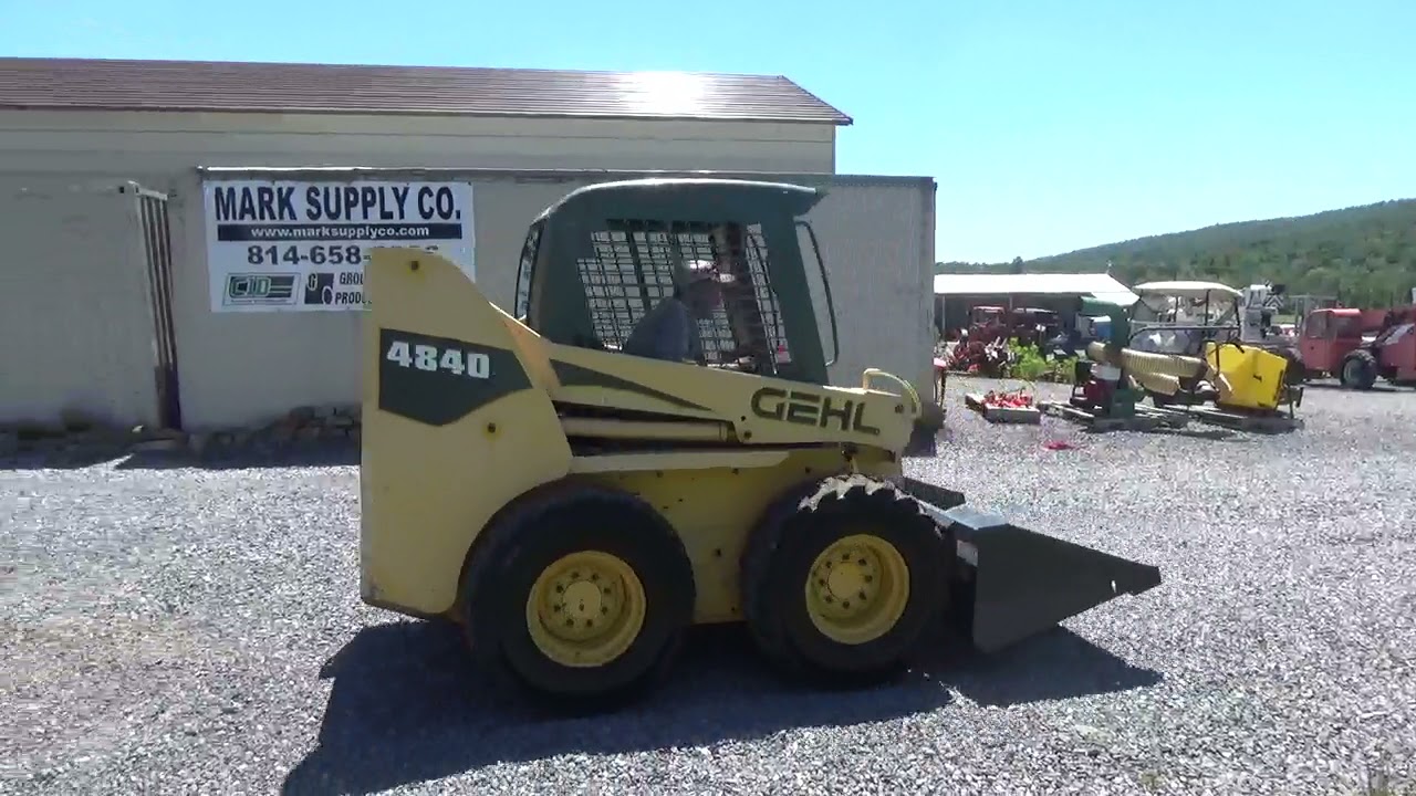 2006 Gehl 4840 Rubber Tire Skid Steer Loader Deutz Diesel T Bar Controls For Sale Mark Supply Co