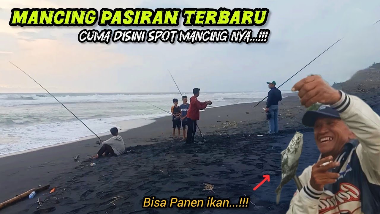 🔴 P4NEN IKAN LUR...⁉️ MANCING PASIRAN SORE HARI SAAT HUJAN DERAS DAN ANGIN KENCANG DAPAT IKAN BESAR