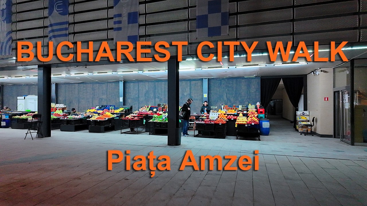 Bucharest 4K city walk - Piața Amzei