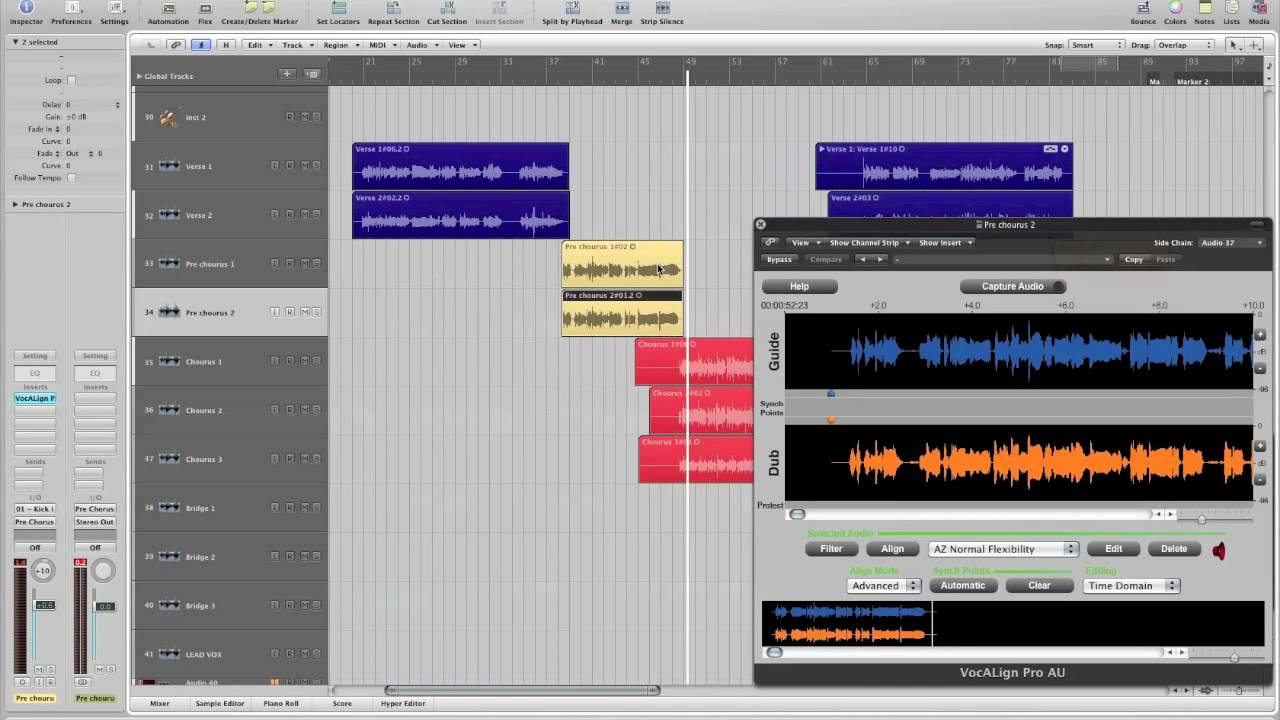 Vocalign Pro in Logic 9