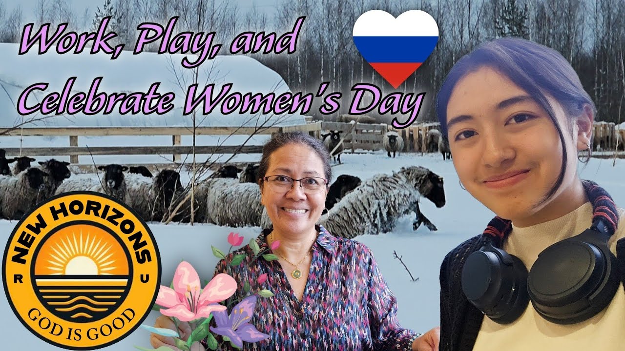 Work, Play, and Celebrate Women's Day 💐🎉 Life in Russia 🇷🇺 ❤️