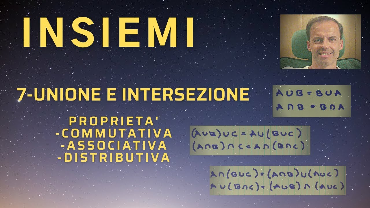 7.PROPRIETA' DELL' UNIONE E DELL' INTERSEZIONE TRA INSIEMI