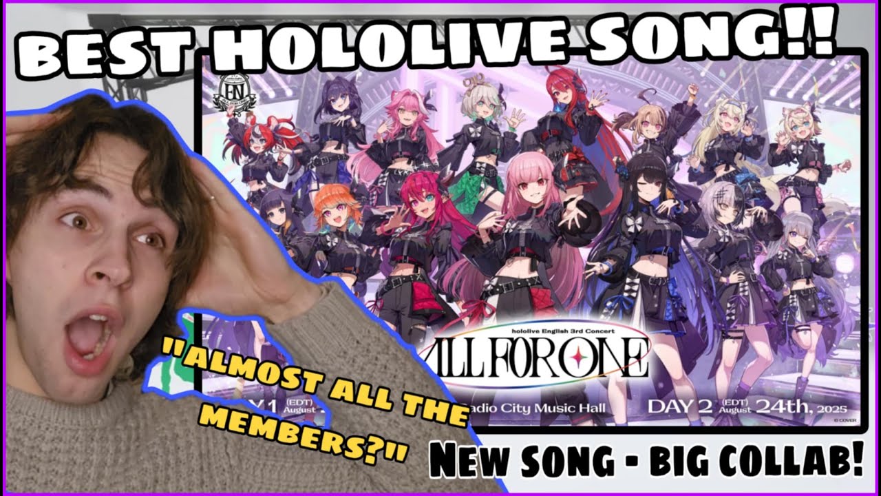 15 SINGERS??!! Hololive - 'All For One' || FIRST TIME REACTION