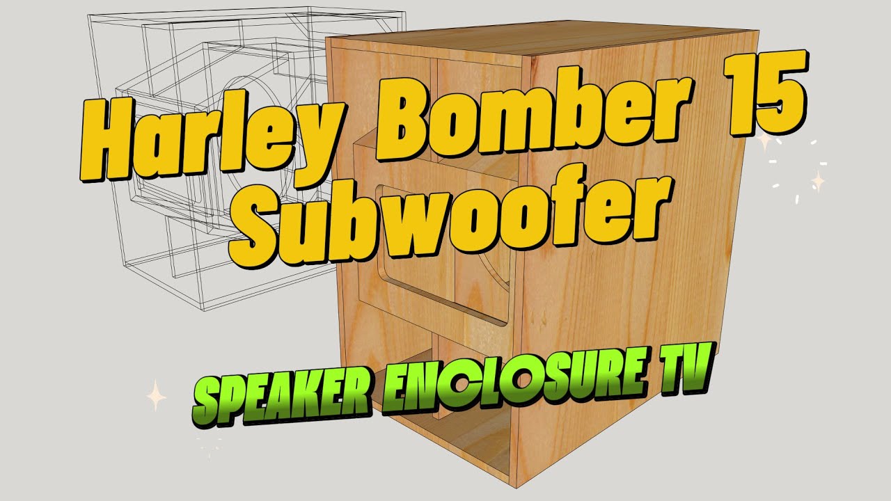 Harley Bomber 15 Subwoofer Enclosure | 3D Modeling in SketchUp #speakerenclosuretv