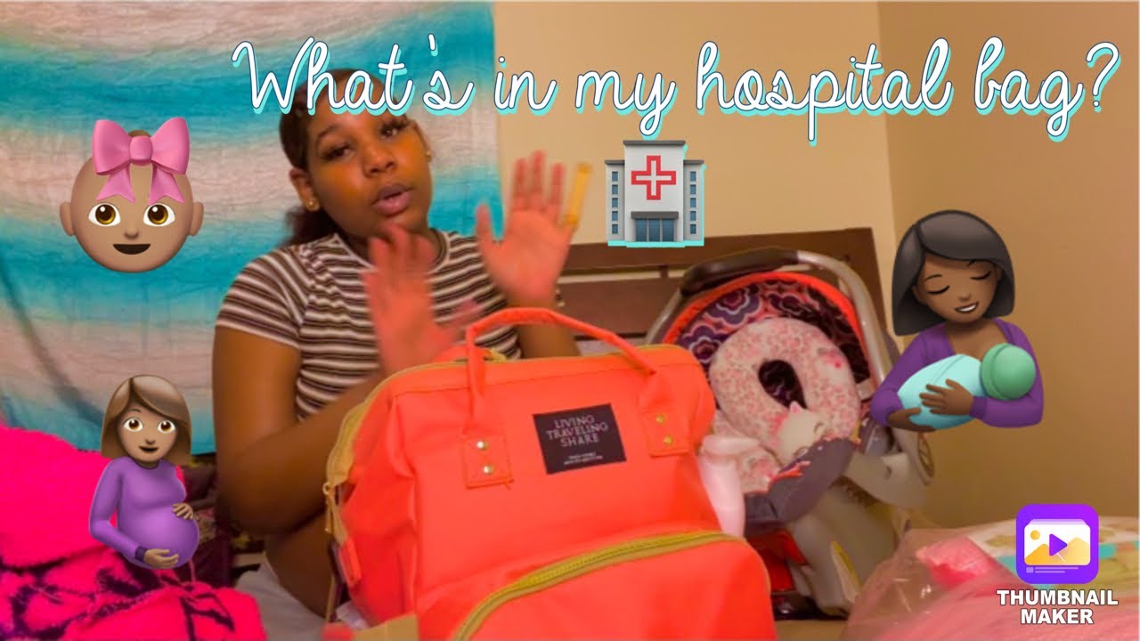 WHATS IN MY HOSPITAL BAG? 🤱🏾🏥2021| TEEN MOM EDITION