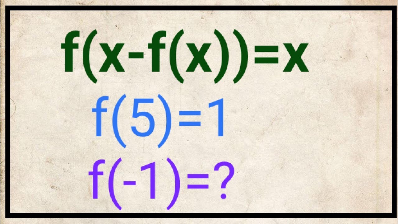 Finding the  Function at a given value