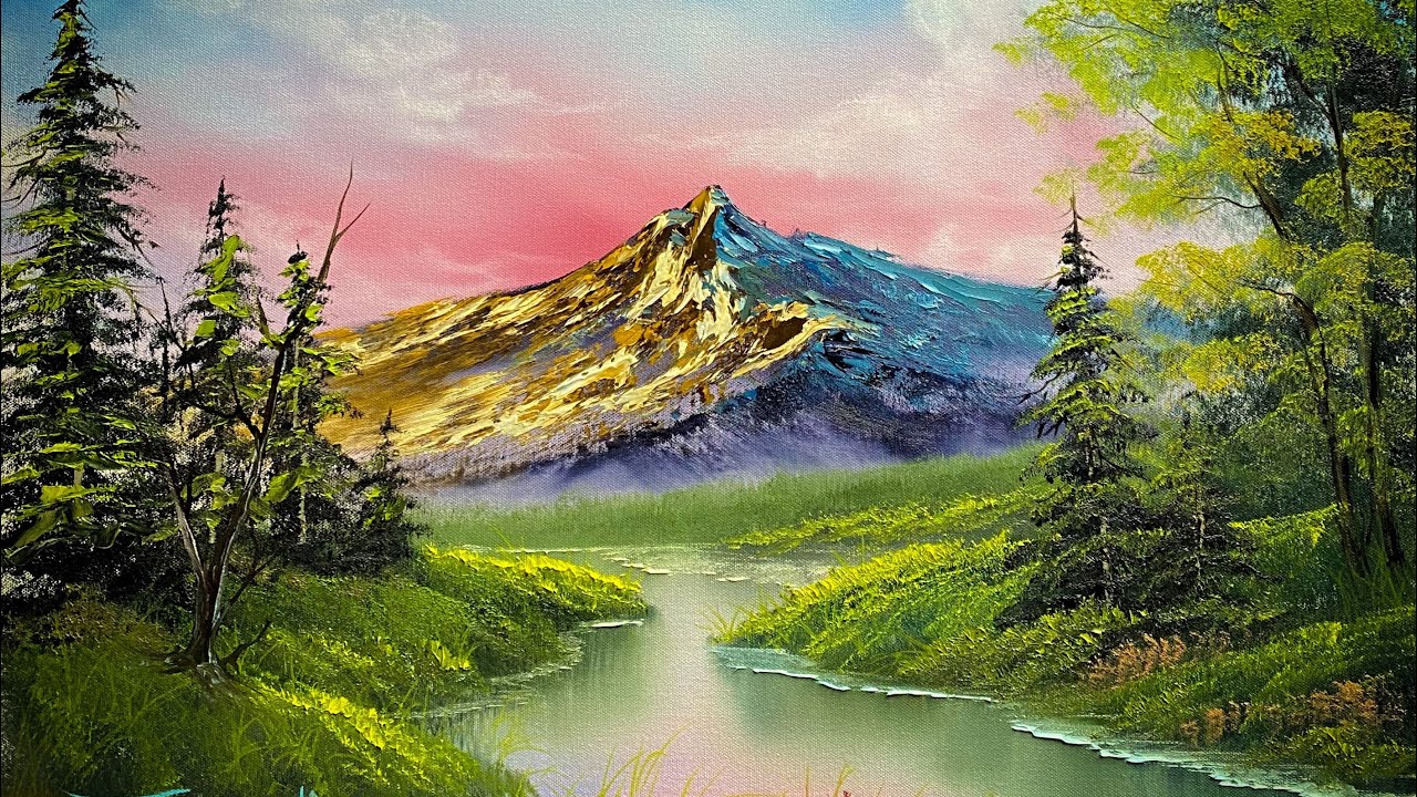 Mountain View Landscape Oil Painting | Steve Ross & Dana Jester Clips | Paintings By Justin