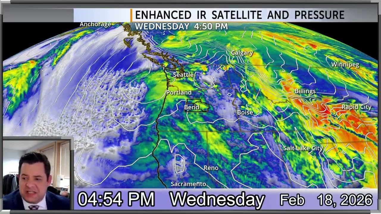 More light snow tonight & Thursday before clearing/warming for Central Oregon.