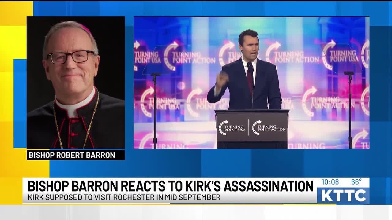 Bishop Robert Barron shares Charlie Kirk was set to come to Rochester in September